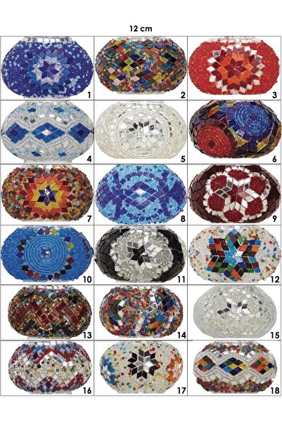 Demmex Mosaic Desktop - Turkish and Moroccan Gift Lamp, Lampshade Night Light (Read Description)