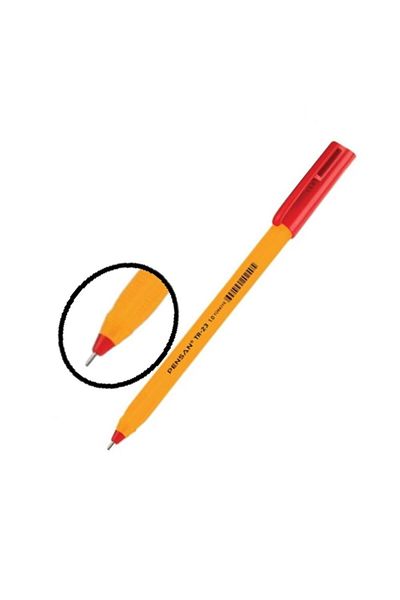 Pensan Red Ballpoint Pen Tr 23 Triangle Body 1.00 Mm Point 10 Pieces Ballpoint Pen Red 10 Pieces
