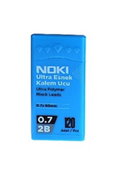 Noki Pen Tip Ultra Flexible 0.7mm 2B Black 120pcs Blue 1 Piece 0.7 Tip 120pcs Tube Flexible Soft Writing 0.7x60m