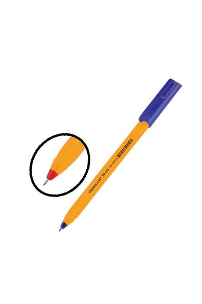Pensan Blue Ballpoint Pen Tr 23 Triangle Body 1.00 Mm Point 50 Pieces Ballpoint Pen Blue 50 Pieces