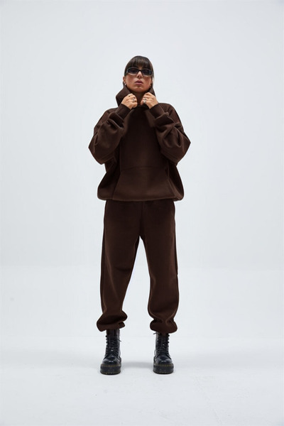 CMZ COLLECTİON Γυναικείο σετ χειμερινής φόρμας με 3 κλωστές, χοντρό, χωρίς στ...