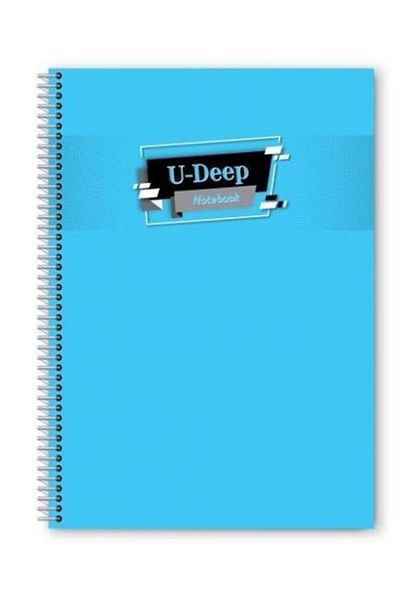 Umut Plain Unlined 60 Sheets Spiral Notebook A4 Size Plastic Cover (1 Piece)