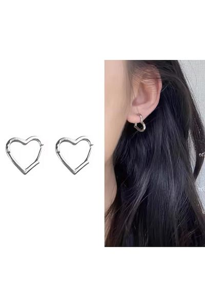 YASİN TOPÇU Steel Silver Earrings