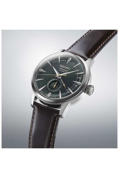 Seiko ساعة يد رجالية بريزاج أوتوماتيك Ssa459j