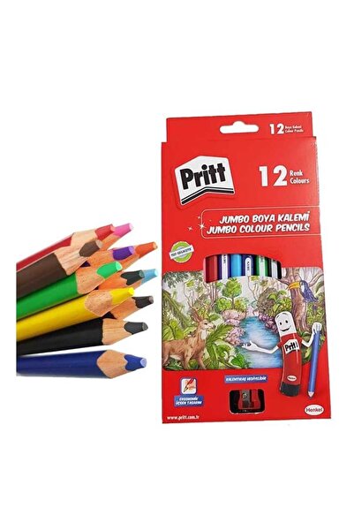 Pritt Pri̇tt 12 Colors Jumbo Full Size Dry Paint