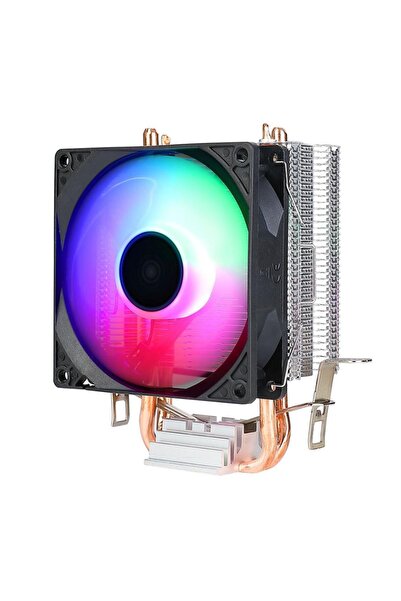 Databyte Evesky 100 Rainbow Fan Intel Amd Compatible Copper Pipe Cpu Cooler Processor Fan