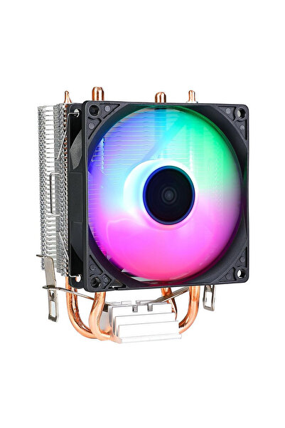 Databyte Evesky 100 Rainbow Fan Intel Amd Compatible Copper Pipe Cpu Cooler Processor Fan