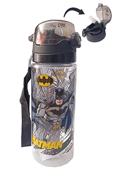 Batman Erkek Çocuk Matara 500 ml 1 Adet Batman Plastik Lisanslı Okul Matarası...