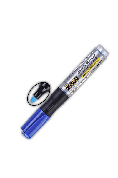 Brons Akrilik Marker Yuvarlak Uç 1 Adet Akrilik Markör Metal Seramik Ahşap Ku...