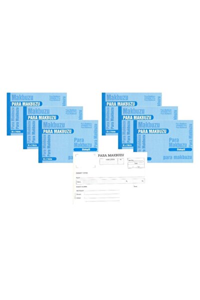 GÜRMAT Para Makbuzu Otokopili A5 14x19 2-50 Para Makbuzu Kendinden Karbonlu 5...