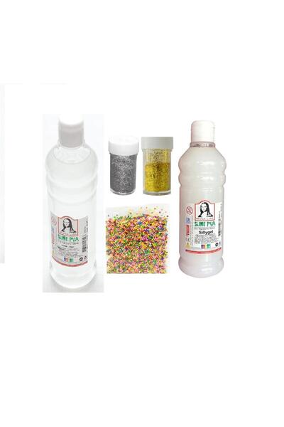 Südor Slime Yapma Seti Şeffaf Renk Hazır Slime Yapma Seti Renk Boya Sim Köpük...