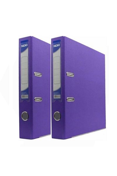 Noki Office Folder Narrow Purple Purple Office Folder with Ring 2 Pieces