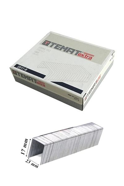 Temat 23/17 Staple Steel Staple 1000 Pieces 1 Pack 160 Pages Stapling Capacity 23-17