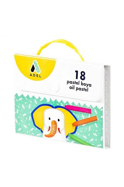Adel Pastel Paint 18 Colors 1 Pack of 18 Pastel Paints with Plastic Bag Vibrant Colors