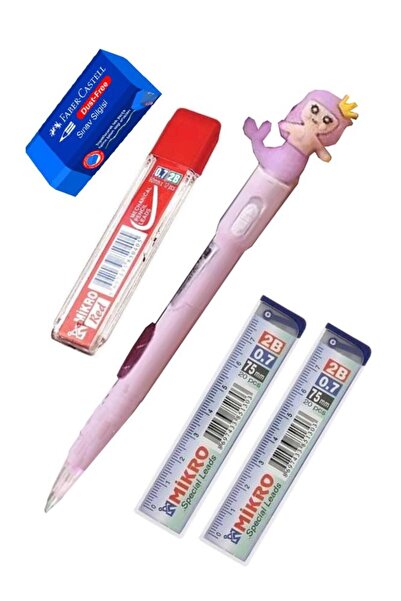 Artlantis Işıklı Deniz Kızı Uçlu Kalem Seti Mor 0.7 mm 1 Paket Denizkızı Başl...