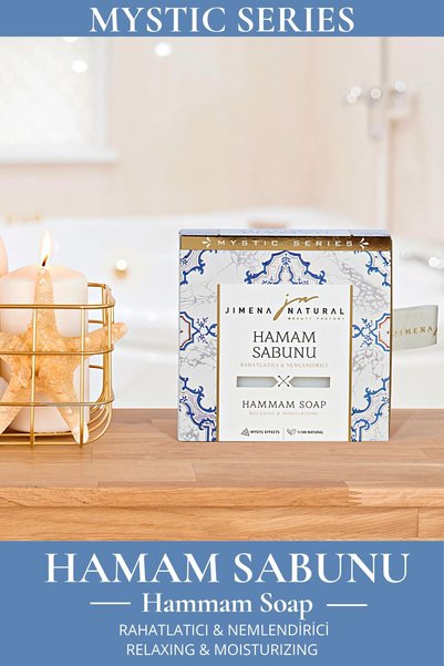 Jimena Natural Hamam Soap 150 Gr, Natural, Relaxing, Moisturizing