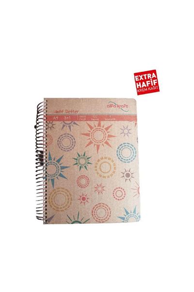 Alfa 3+1 Light Notebook with Spral A-4 120 Sheets Hard Cover 1 Piece