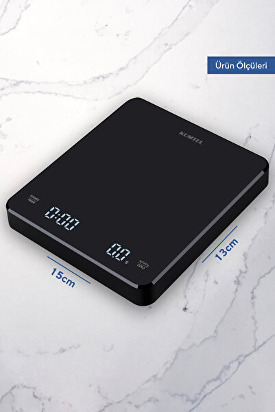 DijiWorld V60 Dijital Damlatıcı ve Zamanlayıcılı KUM TEL Kahve Demleme Tartısı HV60-02