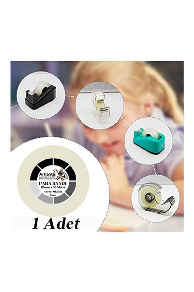 Artlantis Transparent Money Tape 12mm X 33 Meters 1 Pcs Clear School Office Tape 1 Pcs
