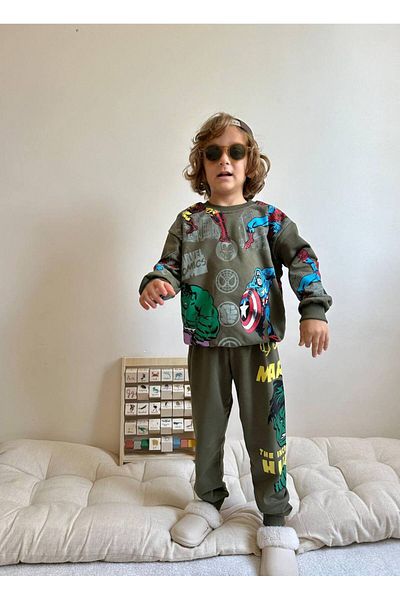 YİGİT BUTİK Yigit Boutique Character Printed Boy Suit