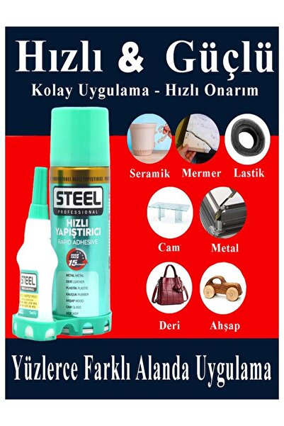 Artlantis Hızlı Yapıştırıcı Spreyli 200 ml 1 Adet Activatör Spreyli Mdf Japon...