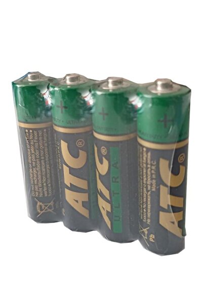 ATC Kalem Pil 1.5 V Aa 4 Adet 1 Paket 1,5 Volt Kalem Pil Ultra Heavy Pil Oyuncak Pili Saat Pili