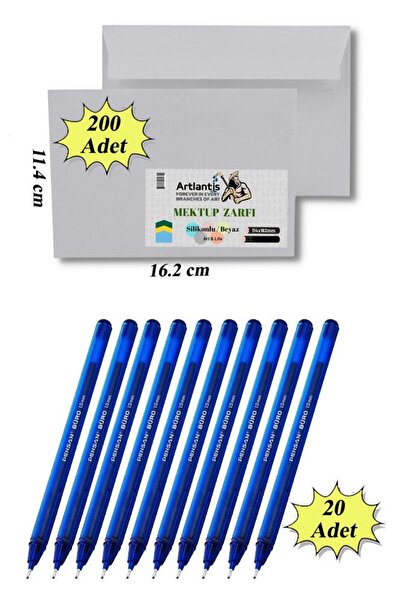 Artlantis Koverta za novac za venčanje sa lepljivim zatvaračem, 200 komada i ...