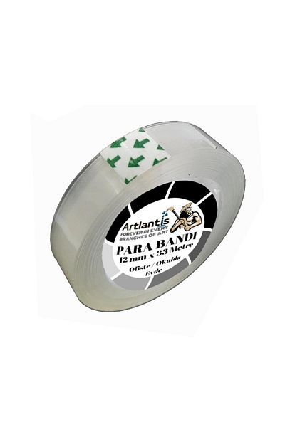 Artlantis Transparent Money Tape 12mm X 33 Meters 1 Pcs Clear School Office Tape 1 Pcs