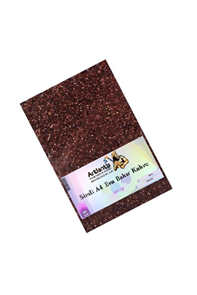 Artlantis Kahverengi Simli Eva A4 20x30 5 Adet Simli Eva 20*30