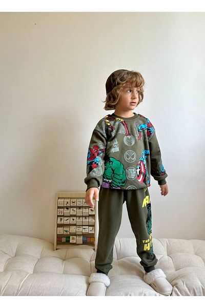 YİGİT BUTİK Yigit Boutique Character Printed Boy Suit