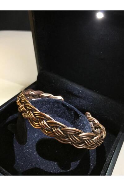 vogutima Erkek Kadın Bakır Bileklik - Örgü Model Işıklı Kutuda • Sevgiliye • ...