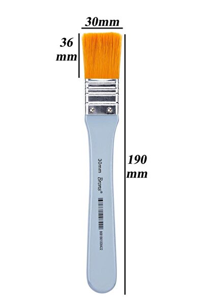 Artlantis Floor Brush 3 Number 30 mm Synthetic Silk Tip Bristle 1 Piece Acryl...