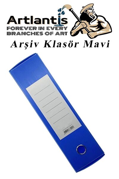 Artlantis Mavi Arşiv Ve Proje Kutusu 29x36x15cm 10 Adet Arşiv Klasörü Lastikli Plastik Arşiv Klasörü Büro Okul