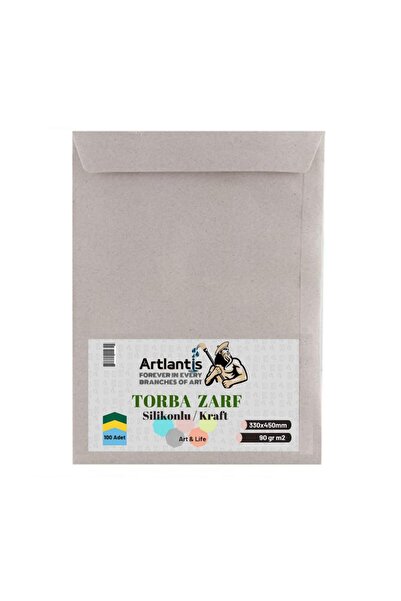 Artlantis Плик-торбичка 33x45 см Крафт 90 гр Силикон 100 бр. 1 опаковка 330*4...