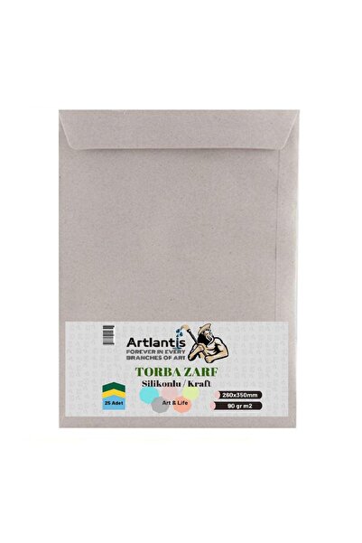 Artlantis Плик-торбичка 26x35 см Крафт 90 гр Силикон 25 бр. 1 опаковка 260*35...