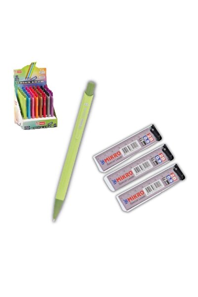 Mikro 0.9 mm Uçlu Kalem ve 0,9 mm Ucu 3 Adet Mp-330 Versatil Kalem Seti 1 Paket