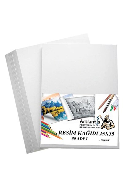 Artlantis Resim Kağıdı 25x35 50 Li 100 gr 1 Paket 25*35 Resim Kartonu