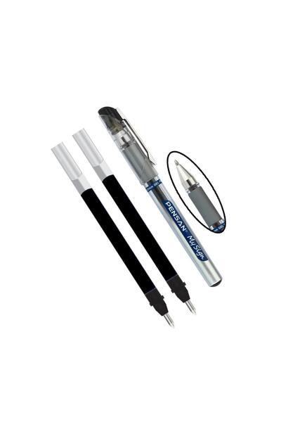 Pensan Siyah My Sing İmza Kalemi 1,00 mm 1 Adet ve Yedek 2 Adet My Sing Pilot...