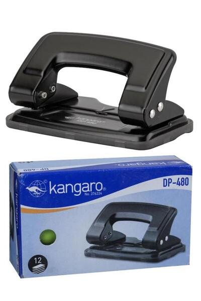 Kangaro ثقب أسود معدني للجسم Dp-480 قطعة واحدة للمكتب والمدرسة بسعة 12 ورقة