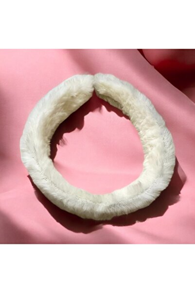 alsaccessories White Color Plush Thick Model Hair Crown