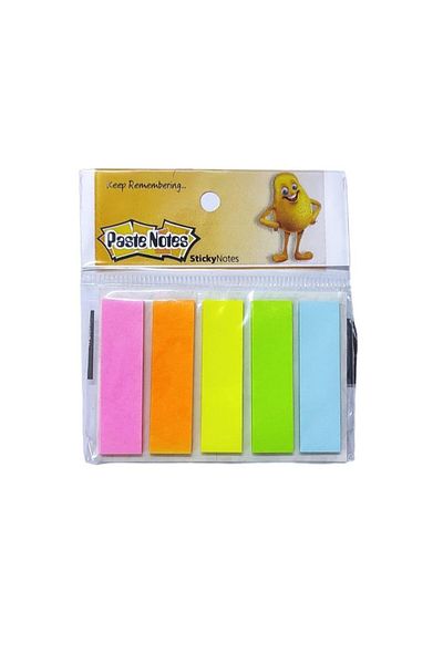 Paste Notes Self-Adhesive Bookmark Postit 5 Colors 1 Piece Adhesive Note Paper 5 Pieces Mini
