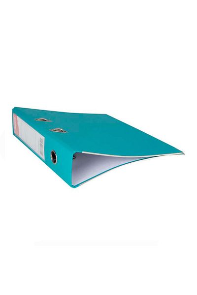 Noki Office Folder Large Turquoise Office Folder with Rings 2 Pieces