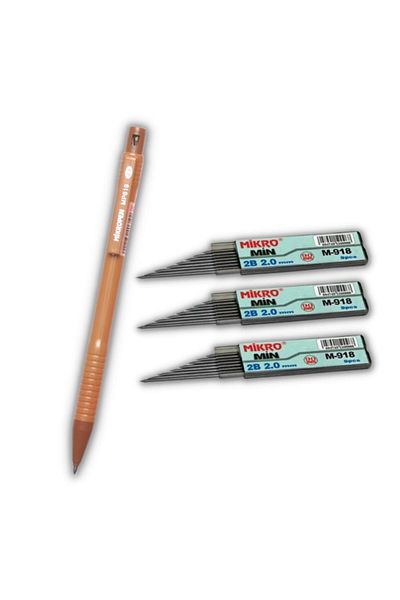 Mikro 2.0 mm Thick Tip Versatil Pen 1 Piece and 2.0 Mm Thick Tip Black 3 Pieces