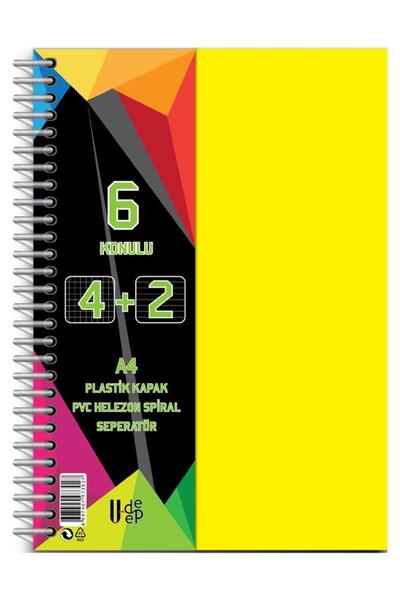 Artlantis 150 Φύλλα 6 θεμάτων Σημειωματάριο με 4+2 σελιδοδείκτες - Πλαστικό κ...