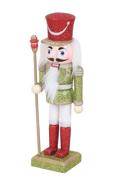 Showparty Wooden Nutcracker Lead Soldier New Year Figure 18 cm-1
