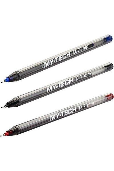 Pensan Ballpoint Pen Blue Black 3 Color Pack Red 0.7mm My-tech Ballpoint Pen 0.7mm 22