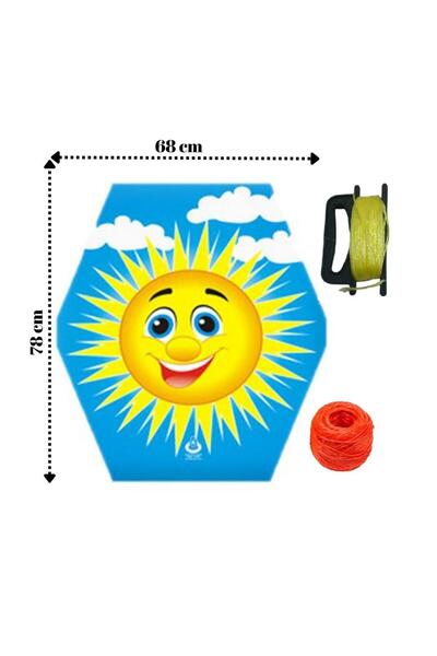 Artlantis Uçurtma Çıtalı Güneş Modeli Yedek İpli 1 Adet Çıtalı Uçurtma 1 Adet