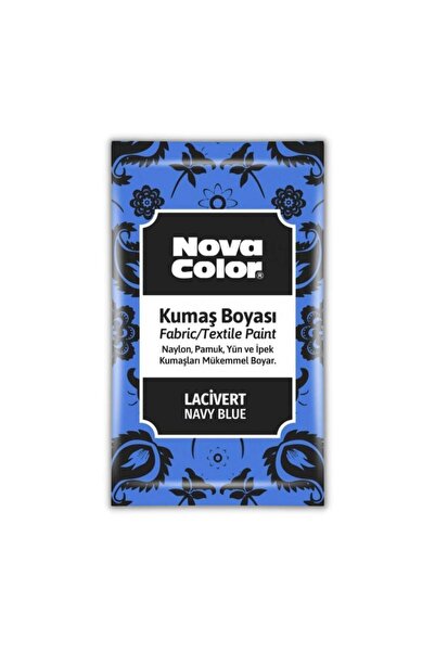 Nova Color Kumaş Boyası Toz 12 gr 1 Adet Toz Kumaş Boyası Kot Pantalon Gömlek...