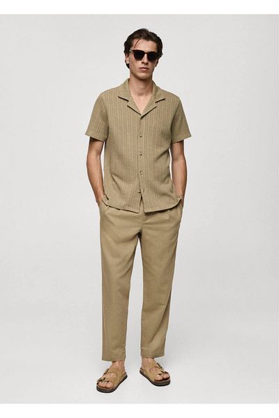 MANGO Man Regular Cut Strickhemd