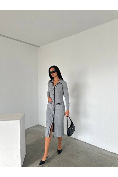 sportiness Φόρεμα με γιακά πόλο με τσέπες με κουμπιά